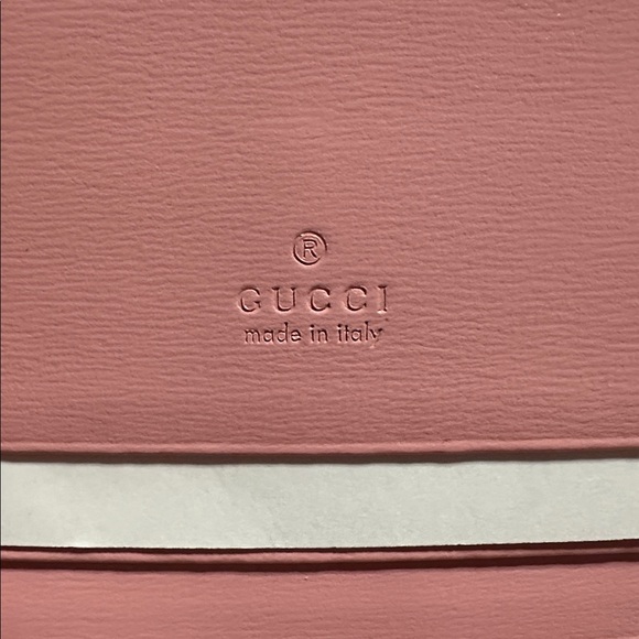 NWT GUCCI Jackie 1961 Card Case Wallet Wild Rose with Gold Accent - Picture 3 of 10
